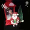 Christmas Door Sign LED Santa with Gift(Buy one get one for free)