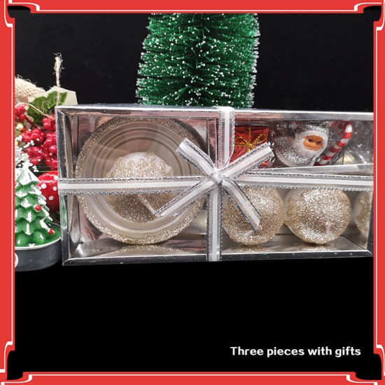 Christmas Glittering Candle Set with Fairy & Gift - 4 Pieces Christmas image