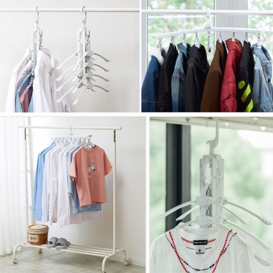 8 in 1 Space Saving Clothes Hanger image
