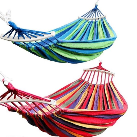 Double Red Camping Hammock Outdoors, Entertainment & Toys, Outdoor Living image