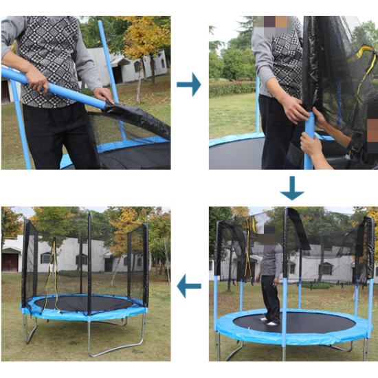 Trampoline with Safety Net Outdoors, Entertainment & Toys, Outdoor Living image