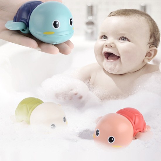 Turtle Bath Toy for Toddlers, 2Pcs Cute Bath Swimming Wind Up Toys Entertainment & Toys, Bathroom image