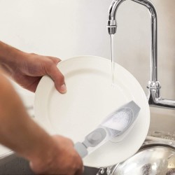 Sponge Brush Pot and Bowl Brush with detergent dispenser