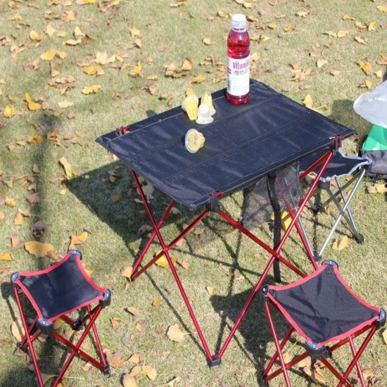 Outdoor Folding Ultra-light Aluminum Alloy Portable Camping Picnic Table image
