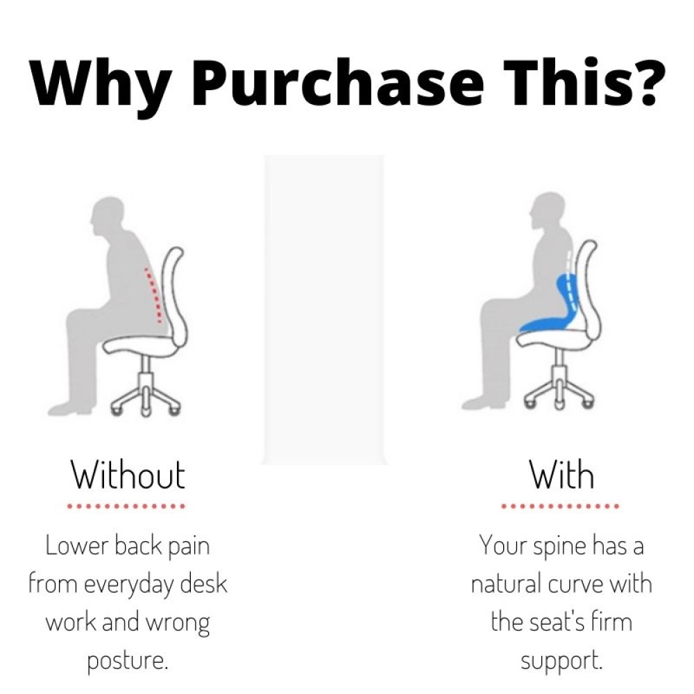 Posture Correction Cushion Seat Ergonomic Design JPS Household Products Ireland