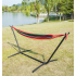 Cotton Hammock with Space-Saving Steel Stand Outdoors, Outdoor Living image