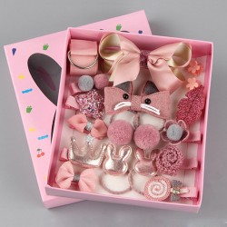 Cute Baby Girl's Hair Accessories Set 18Pcs