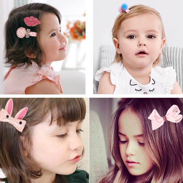 Cute Baby Girl s Hair Accessories Set 18Pcs