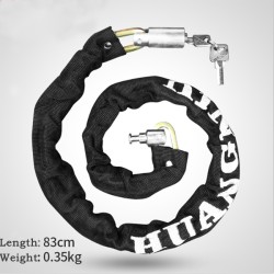 6mm Thick Security Bike Chain Lock with Two Keys