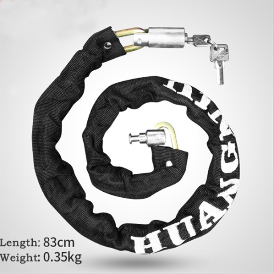 6mm Thick Security Bike Chain Lock with Two Keys Outdoors, Bike Accessories image