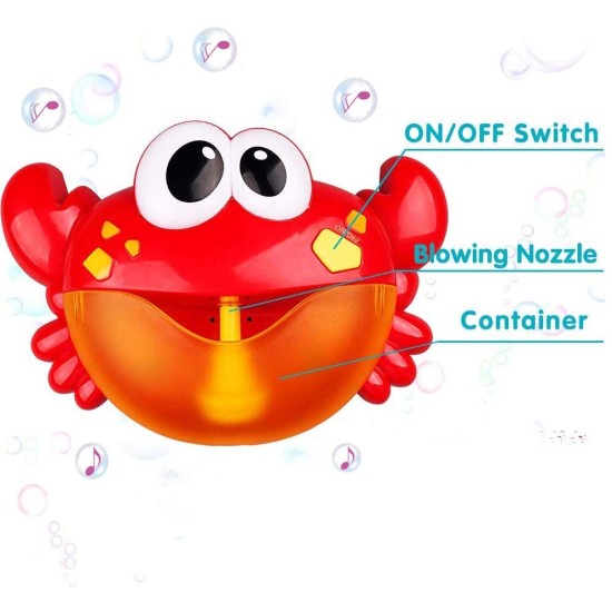 Bubble Crab Baby Bath Bubble Toy Entertainment & Toys, Bathroom image