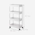 Space-Saving 3 or 4 Tier Storage Trolley, Rolling Cart with Wheels Storage & Organisation, Kitchen, Bedroom, Home Organizers image