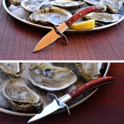 High Quality Stainless Steel Oyster Knife with Wood-Handle