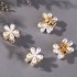 Decorative Bling Hair Accessories Pearl Hair Claw Clip in A Flower Shape 4PCs Woman Accessories, Hair Accessories, Bedroom image