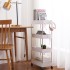 Space-Saving 3 or 4 Tier Storage Trolley, Rolling Cart with Wheels Storage & Organisation, Kitchen, Bedroom, Home Organizers image