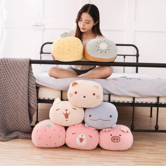 Soft PP Cotton Hand Warmer Toy Home Decoration, Textiles, Duvet & Cushion, Living Room, Bedroom image