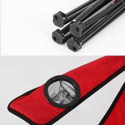 Portable Folding Camping Chair with Arm Rest Cup Holder and Carrying and Storage Bag