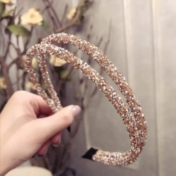 Rhinestone Luxury Shiny Double Full Crystal Side Hair Bands