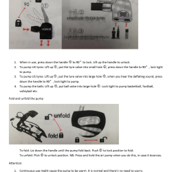 Foot Operated Pump for Bikes