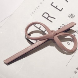 Leather Knotted Hair Clip