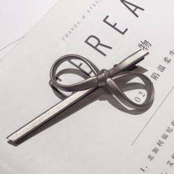 Leather Knotted Hair Clip