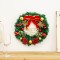 Merry Christmas Wreath 11.8 Inch with Red Bow