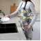 Waterproof Designer Style Apron with Hand Towel Blocks