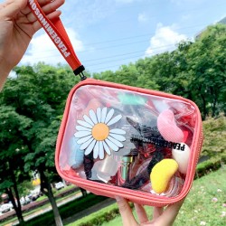 Daisy Clear Cosmetic Makeup Bag Daisy Clear Cosmetic Makeup Bag