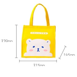Cute AluminiumThermal Portable Insulated Lunch Bag