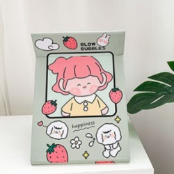 Strawberry Girl Folding Simple Make-up Desk Mirror Strawberry Girl Folding Simple Make-up Desk Mirror