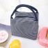 Aluminium Thermal Portable Stripe Pattern Insulated Lunch Bag image