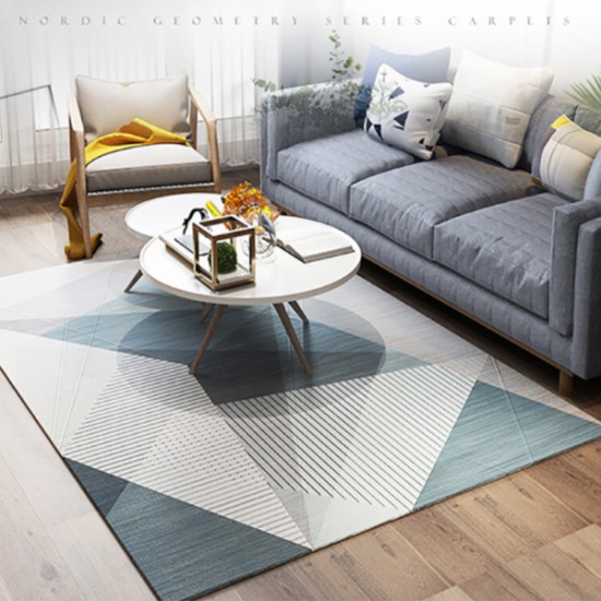 Modern Nordic Style Geometric Pattern Mat Carpet Rug 80*160cm image