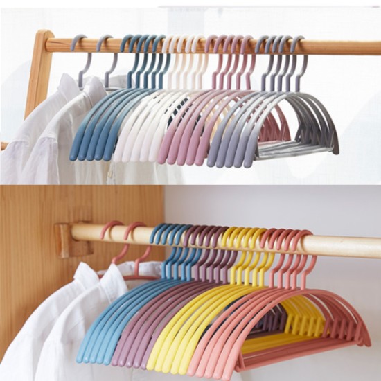 10 Pack Candy Colour Non-Slip Clothes Hangers image