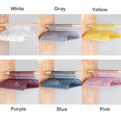 10 Pack Candy Colour Non-Slip Clothes Hangers