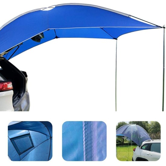 SUV Trunk Tent Car Vehicle Rear Camping Picnic Tour Sunshade Anti