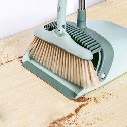 3 Layers Long Handled Broom and Dust Pan Set