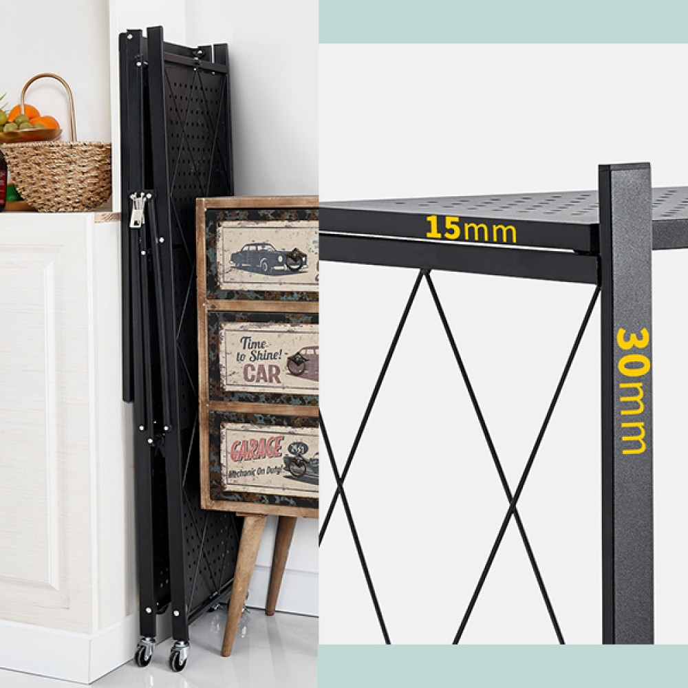 Photo inspiration: Fresh Look at No Assembly 5 Shelf Foldable Storage Shelves With Wheels Large