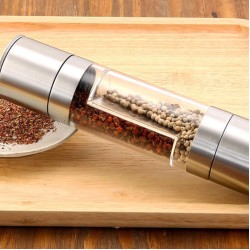 2 in 1 Stainless Steel Salt & Pepper Mill