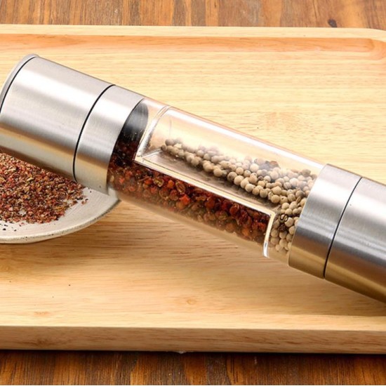 2 in 1 Stainless Steel Salt & Pepper Mill image