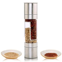 2 in 1 Stainless Steel Salt & Pepper Mill