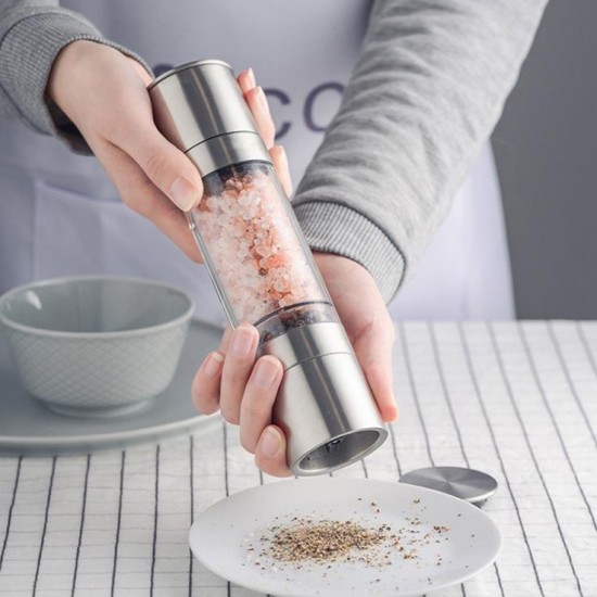 2 in 1 Stainless Steel Salt & Pepper Mill image