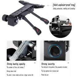 PU Double layer design Home Office Desk Chair With footrest with Aluminum alloy foot