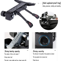 PU Double layer design Home Office Desk Chair With footrest with Aluminum alloy foot