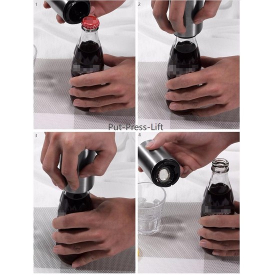 Automatic Press-down Beer Bottle Opener Magnetic image