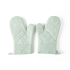 Heatproof Cotton Oven Gloves with Silicone Pads 1 Pair image