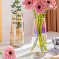 Multi-colour Coating Glass Flower Vase Multi-colour Coating Glass Flower Vase