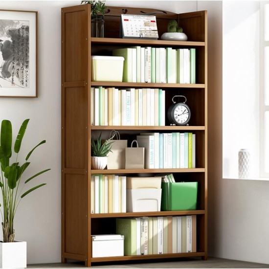 Multi-function Bamboo Book Shelf in Tawny Colour 50/70cm image