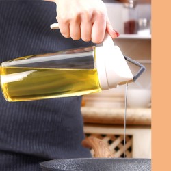 Auto Flip Glass Oil Bottle 600ml