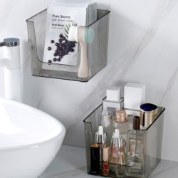 Transparent Gray Wall Mounted Storage Box