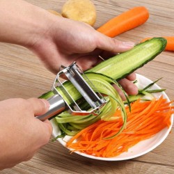 2 in 1 Stainless Steel Julienne & Vegetable Peeler